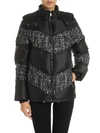 KARL LAGERFELD BOUCLÉ DETAILED JACKET IN BLACK