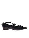 ANNA BAIGUERA ANNADEA T-STRAP BALLERINAS IN BLACK,P47219