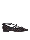 ANNA BAIGUERA ANNADEA T-STRAP BALLERINAS IN ANIMAL PRINT,P47159