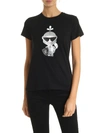 KARL LAGERFELD KARL'S TREASURE KNIGHT T-SHIRT IN BLACK