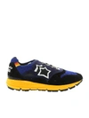 Atlantic Stars Polaris Contrasting Panel Sneakers In Blue
