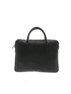 CANALI BLACK LEATHER BAG FOR LAPTOP AND DOCUMENTS,NA00051/110 P325341L