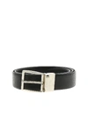 CANALI DARK BROWN LEATHER BELT WITH BUCKLE,KA00107/510 50