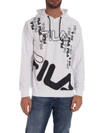 FILA LOGO PRINT HOODIE IN WHITE