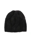 KANGRA CASHMERE BLACK BEANIE