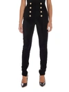 BALMAIN 8-BUTTONS SKINNY trousers IN BLACK