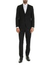 PAUL SMITH TONE-ON-TONE PRINTS SUIT IN BLACK