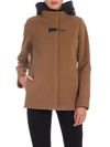 FAY COAT IN CAMEL COLOR WITH CONTRASTING LINING