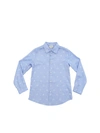 GUCCI BEES EMBROIDERY SHIRT IN LIGHT BLUE,574543 XWAFI 4910