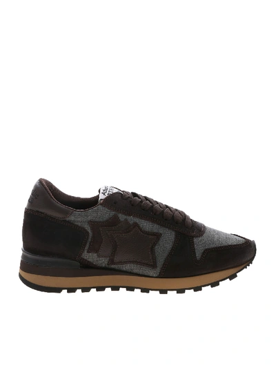 Atlantic Stars Argo Trainers In Brown And Grey