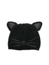 KARL LAGERFELD LUXURY CHOUPETTE HAT IN BLACK