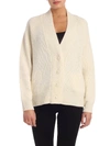 WOOLRICH CARDIGAN IN IVORY COLOR WITH TONE-ON-TONE BUTTONS