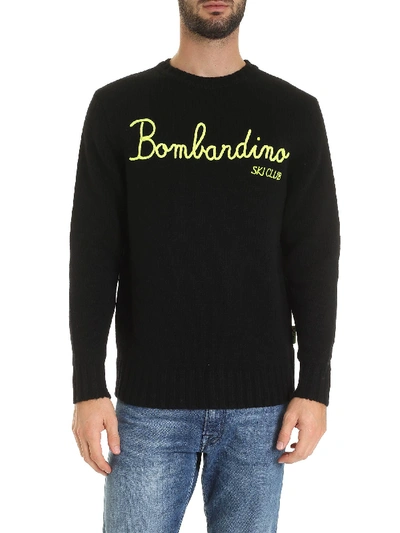 Mc2 Saint Barth Bombardino Ski Club Pullover In Black