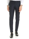 Briglia 1949 Tailored Cut Creased Trousers In Blue