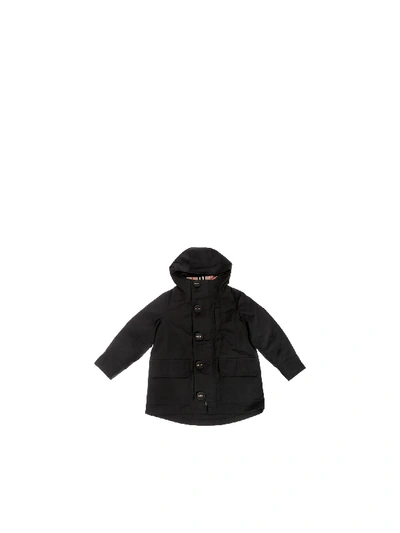 Burberry Kids' Rowan Coat In Black