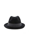 PAUL SMITH TRILBY HAT IN BLACK