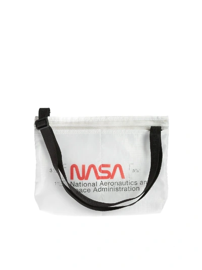 Heron Preston Nasa Messenger Bag In White