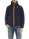 K-WAY JACQUES WARM DOUBLE JACKET IN BLUE