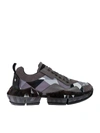 JIMMY CHOO DIAMOND CAMOUFLAGE SNEAKERS IN GREY