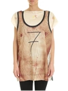 VIVIENNE WESTWOOD SQUARE BACKSTAGE T-SHIRT IN BLACK AND BEIGE