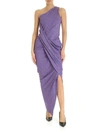 VIVIENNE WESTWOOD ANGLOMANIA VIAN ONE-SHOULDER DRESS IN LILAC