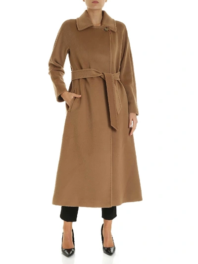 Max Mara Didone Coat In Camel Color