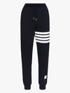 Thom Browne 4-bar Print Track Pants In Blue