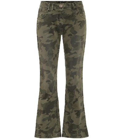 Balmain Camouflage-print High-rise Straight-leg Jeans