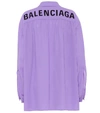BALENCIAGA Scarf绉纱衬衫,P00437250
