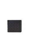 Bottega Veneta Men's Intrecciato Leather Bifold Wallet In Black