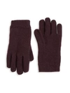 Loro Piana Cashmere Gloves In Dark Raisin