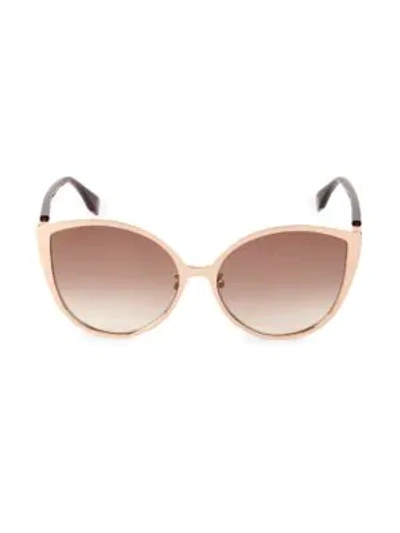 Fendi Women's 60mm Round Sunglasses In Tan