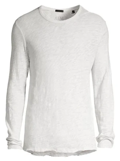 Atm Anthony Thomas Melillo Long Sleeve T-shirt In Smoked Pearl