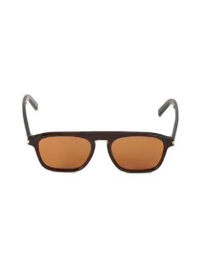 Saint Laurent 52mm Square Sunglasses In Brown