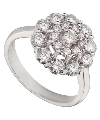 Kojis White Gold Diamond Cluster Ring