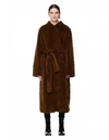 THE ROW TERIN KHAKI MINK FUR COAT,4568R46/KHAKI