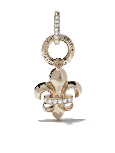 Loree Rodkin 14kt Gold Diamond Fleur De Lis Pendant