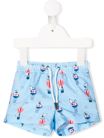 Sunuva Babies' Snoopy Swim Shorts In Blue