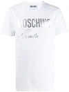 Pre-owned Moschino Foil Logo T In 白色