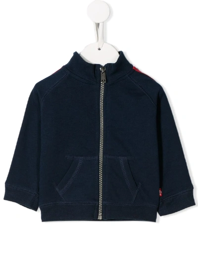 Levi's Babies' Logo Zipped Sweatshirt In Blue