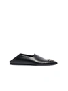 Balenciaga Bb-logo Collapsible-heel Leather Loafers In Black Nikel