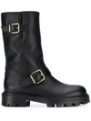 Jimmy Choo Biker Ii Ankle Boots - Black Lined