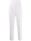 PINKO HIGH-WAISTED TAPERED TROUSERS