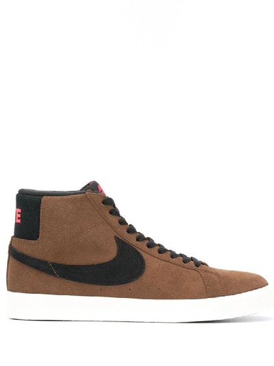 Nike Sb Zoom Blazer Sneakers In Brown