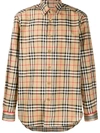 Burberry Vintage Check Shirt In Neutrals