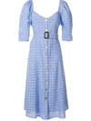 We Are Kindred Vienna Crochet Midi Dress In Blue