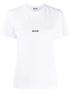 Msgm Logo-print Short-sleeved T-shirt In White