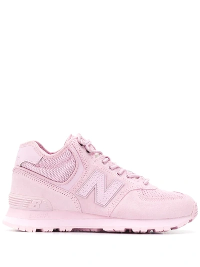 New Balance Damskie Buty Mid top Sneakers In Pink ModeSens