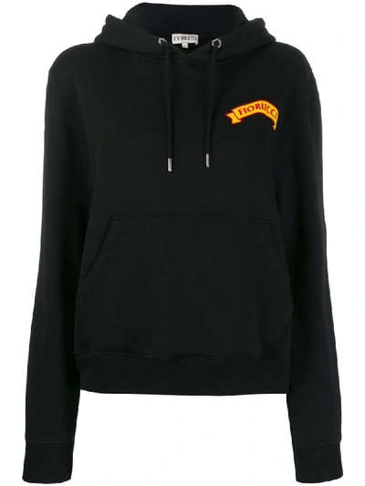 Fiorucci Cheetah Relaxed-fit Hoodie In Black