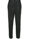 BRUNELLO CUCINELLI SEQUIN-EMBELLISHED STRIPED TROUSERS